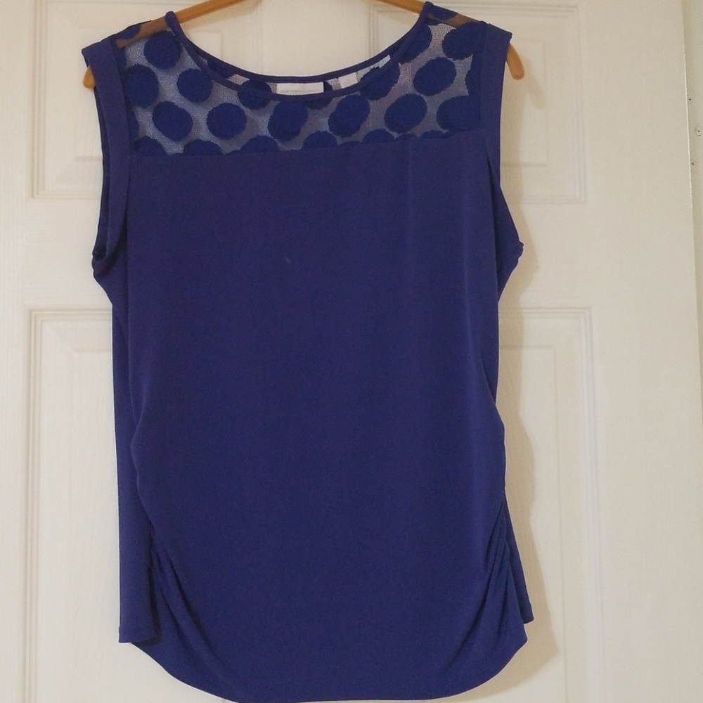 New York & Company navy/purple top
